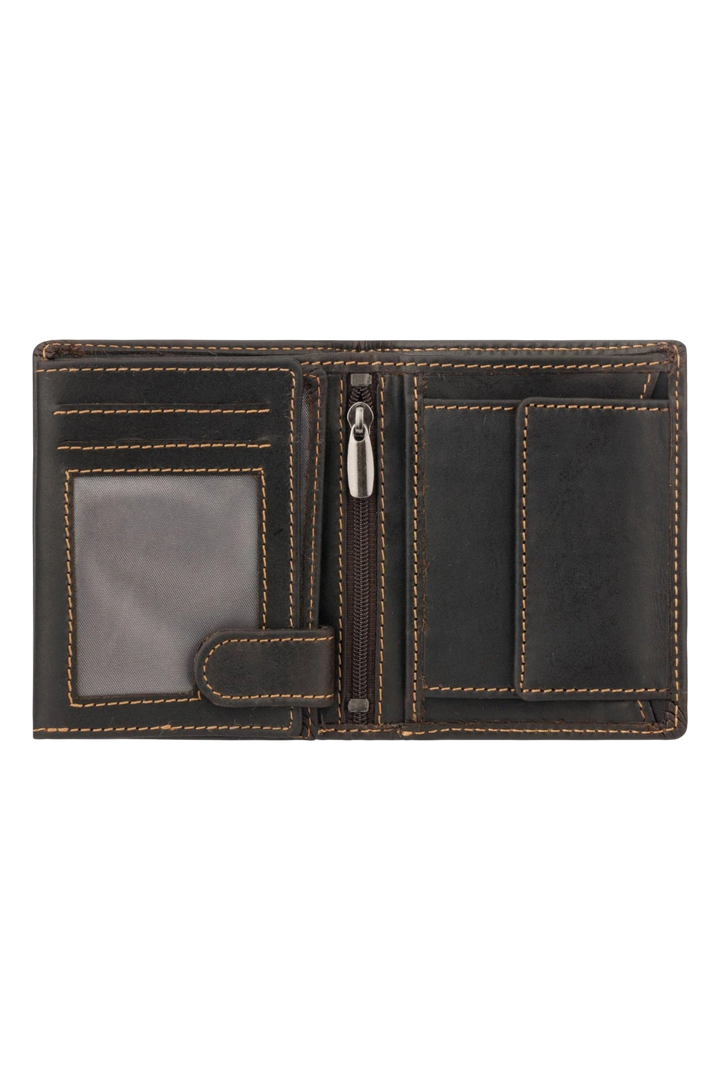 Minori Leather Philip Leather Men's Trifold Wallet – Brown