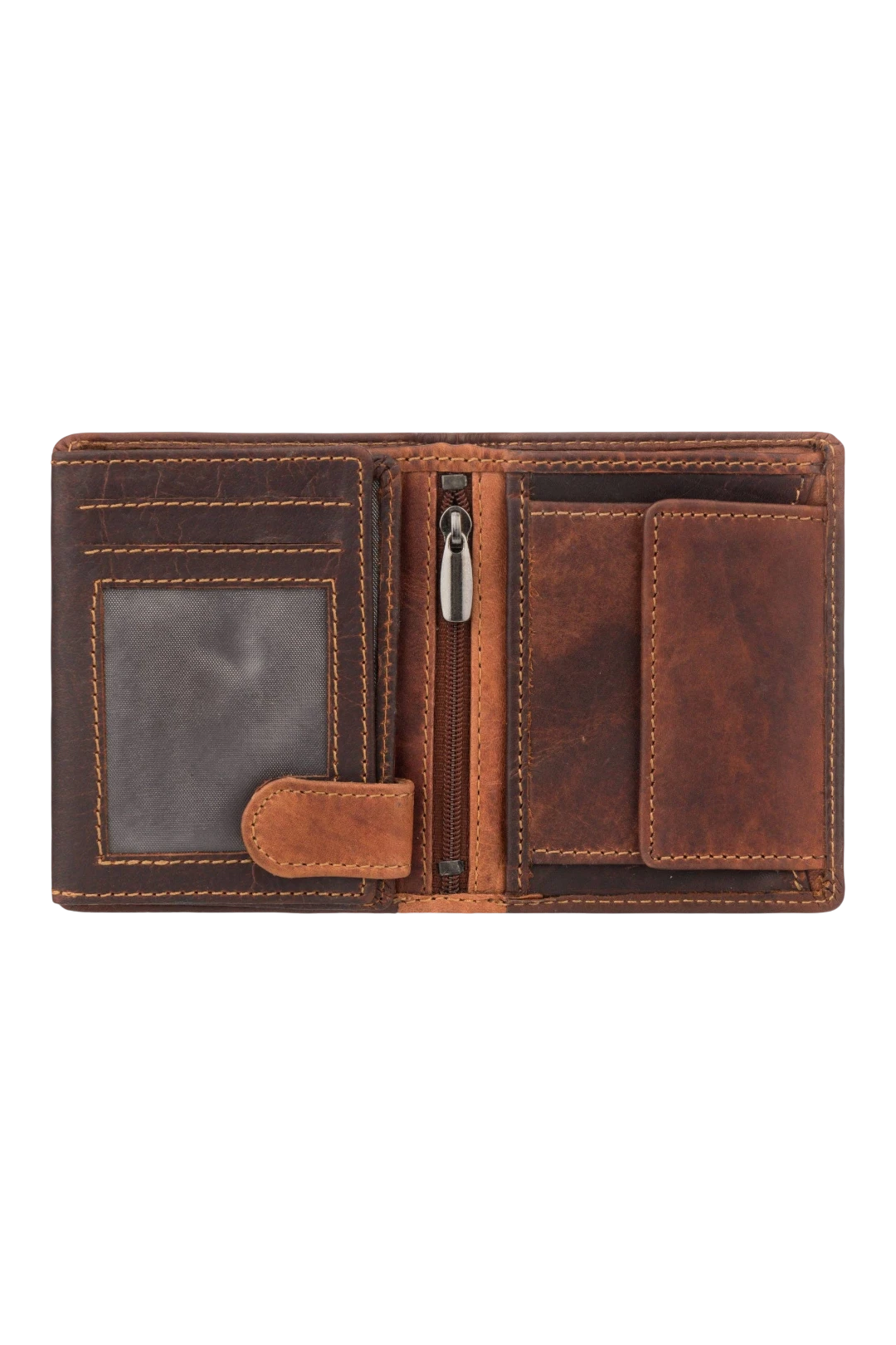 Minori Leather Philip Leather Trifold Wallet for Men – Chestnut