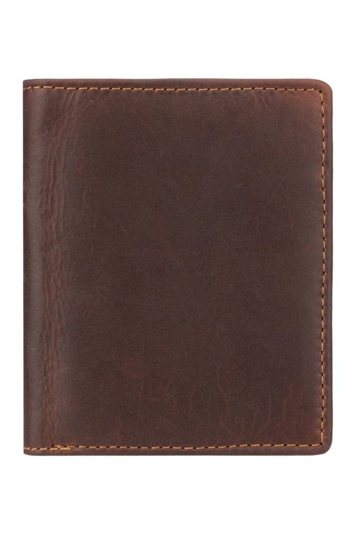 Minori Leather Philip Leather Trifold Wallet for Men – Chestnut