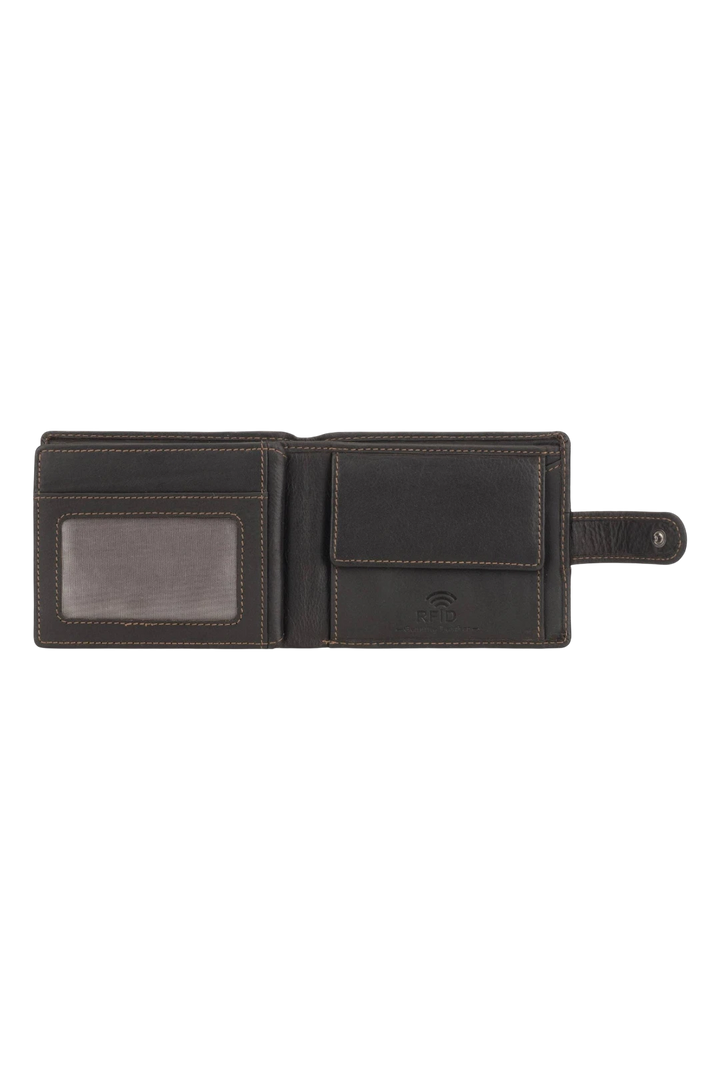 Minori Leather Phoenix Leather Men's Clip Bifold Wallet – Brown