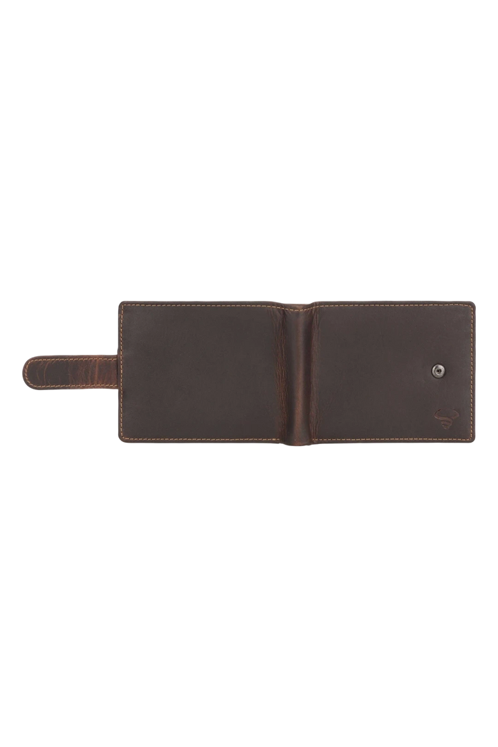Minori Leather Phoenix Leather Men's Clip Bifold Wallet – Chestnut
