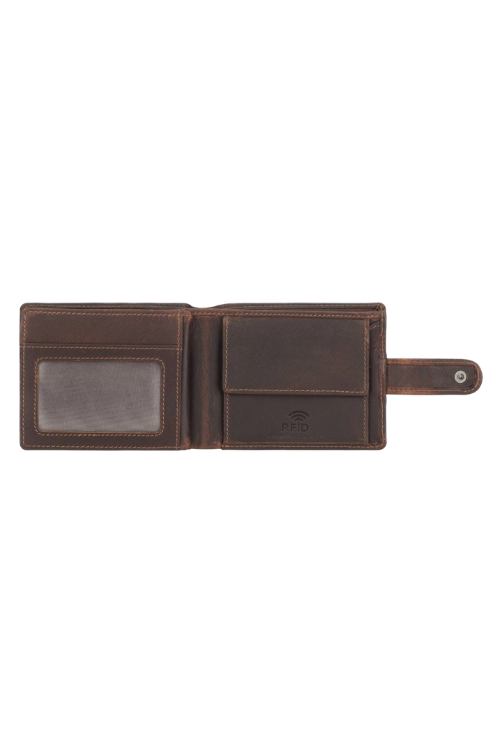 Minori Leather Phoenix Leather Men's Clip Bifold Wallet – Chestnut