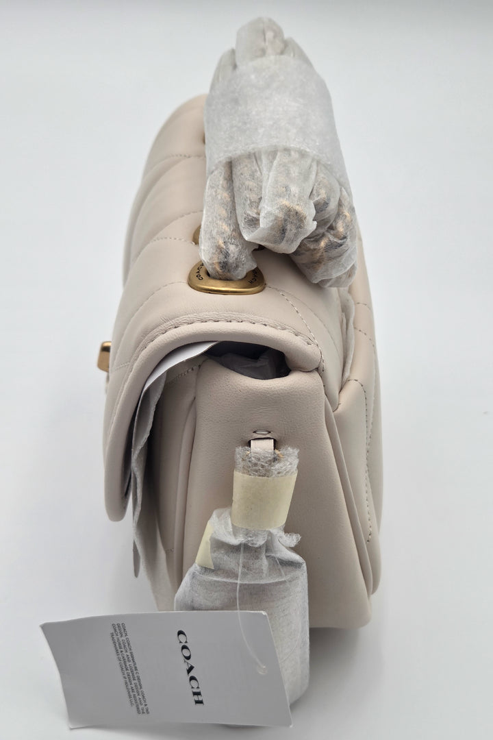 Coach Pillow Madison Shoulder Bag 18 with Quilting in Chalk