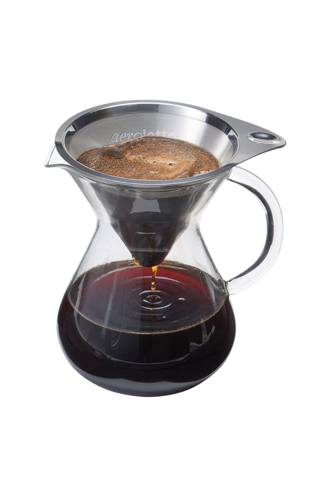 Aerolatte Pour Over Coffee Brewer with Stainless Steel Microfilter – 12 oz (350 ml)