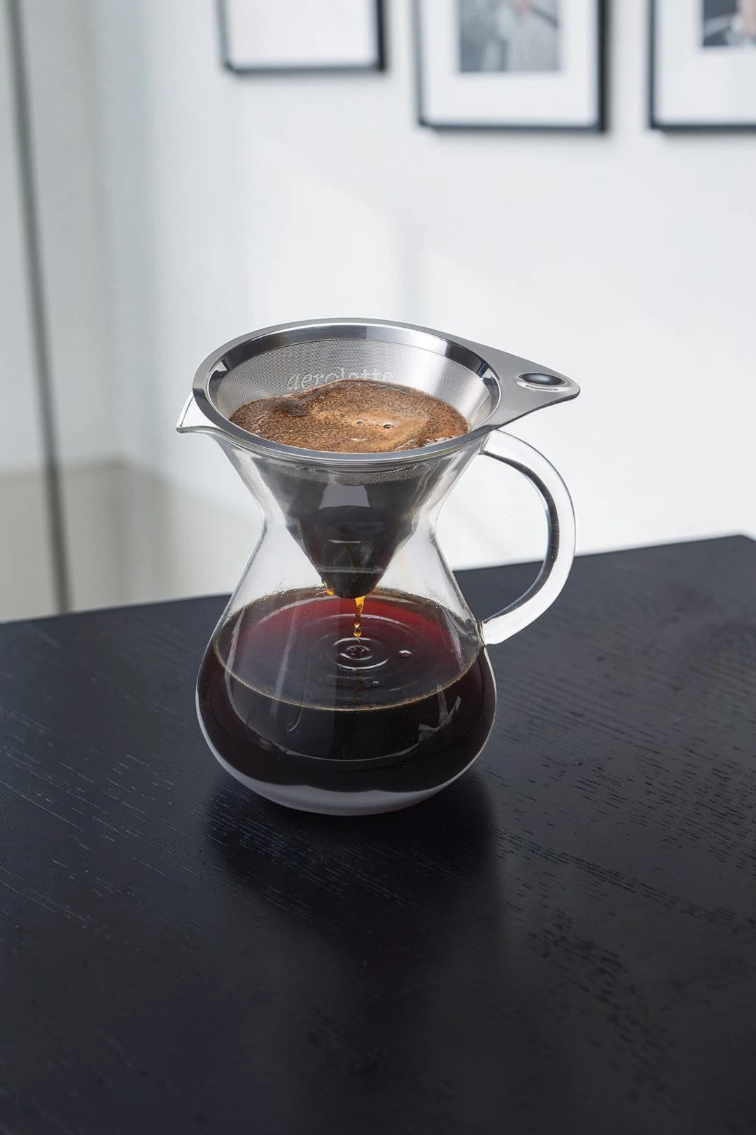 Aerolatte Pour Over Coffee Brewer with Stainless Steel Microfilter – 12 oz (350 ml)