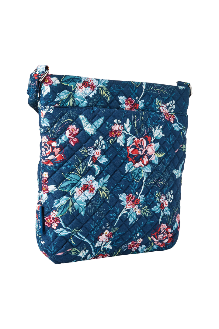 Vera Bradley Triple Zip Hipster – Rose Toile Recycled Cotton Crossbody