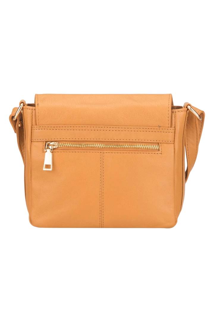 Minori Leather Savannah Leather Crossbody Bag for Women – Tan