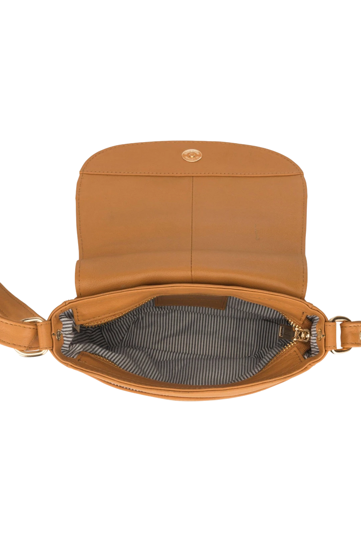 Minori Leather Savannah Leather Crossbody Bag for Women – Tan