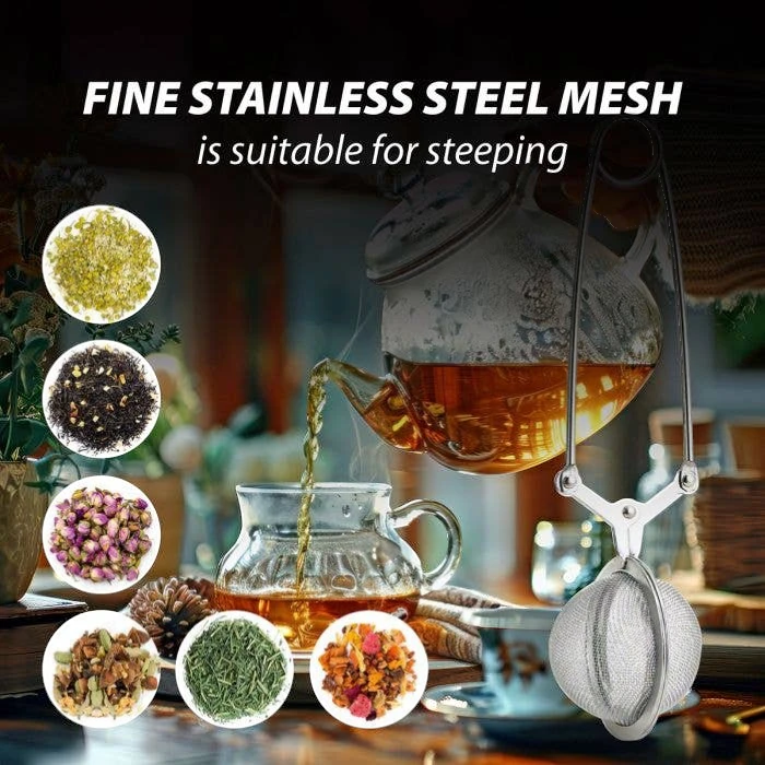 Snap Mesh Ball Tea Infuser – 2" Stainless Steel
