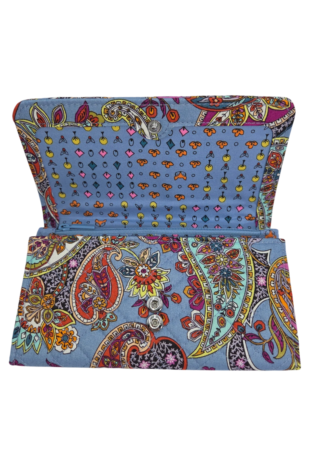 Vera Bradley Trifold Clutch Wallet – Provence Paisley