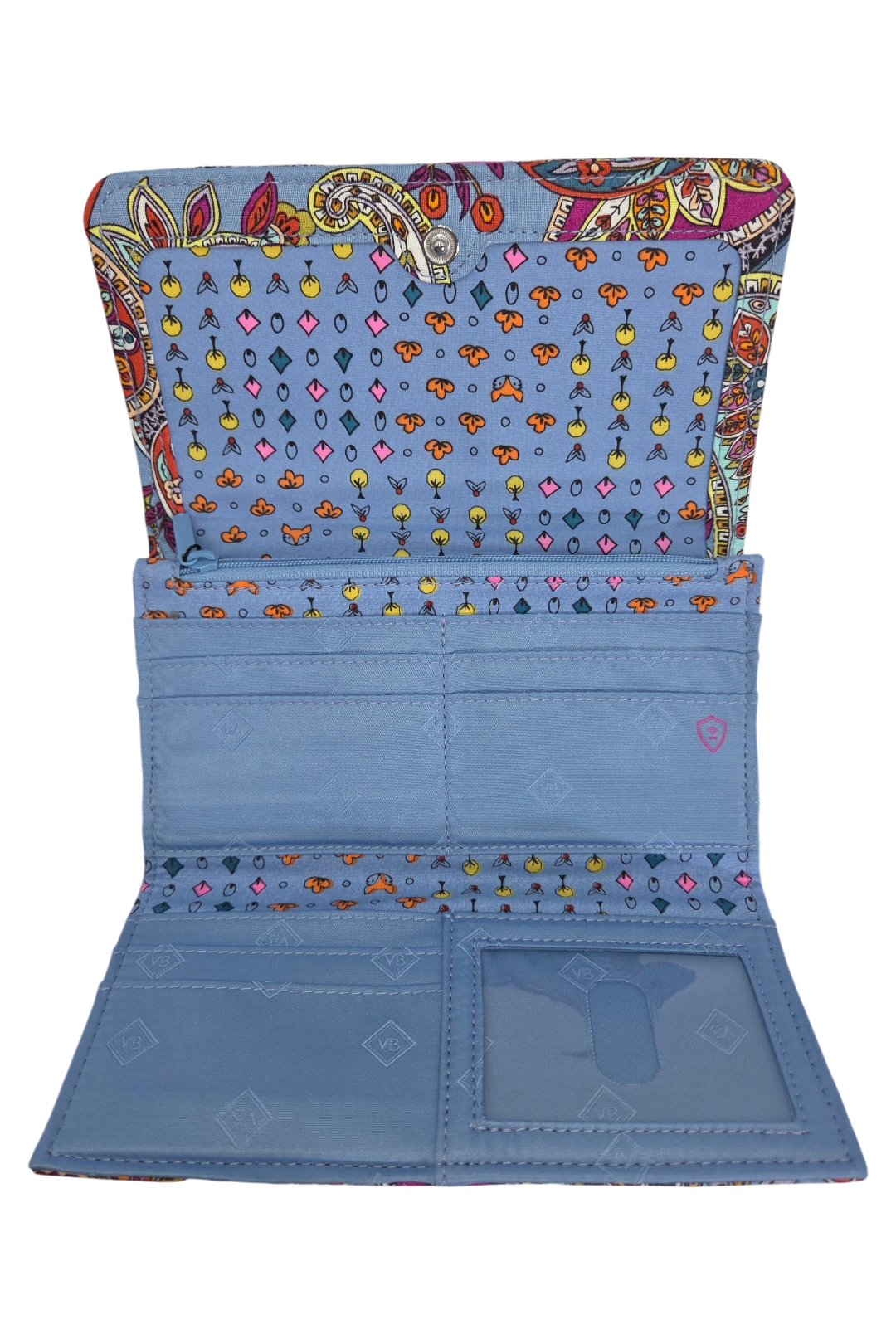 Vera Bradley Trifold Clutch Wallet – Provence Paisley