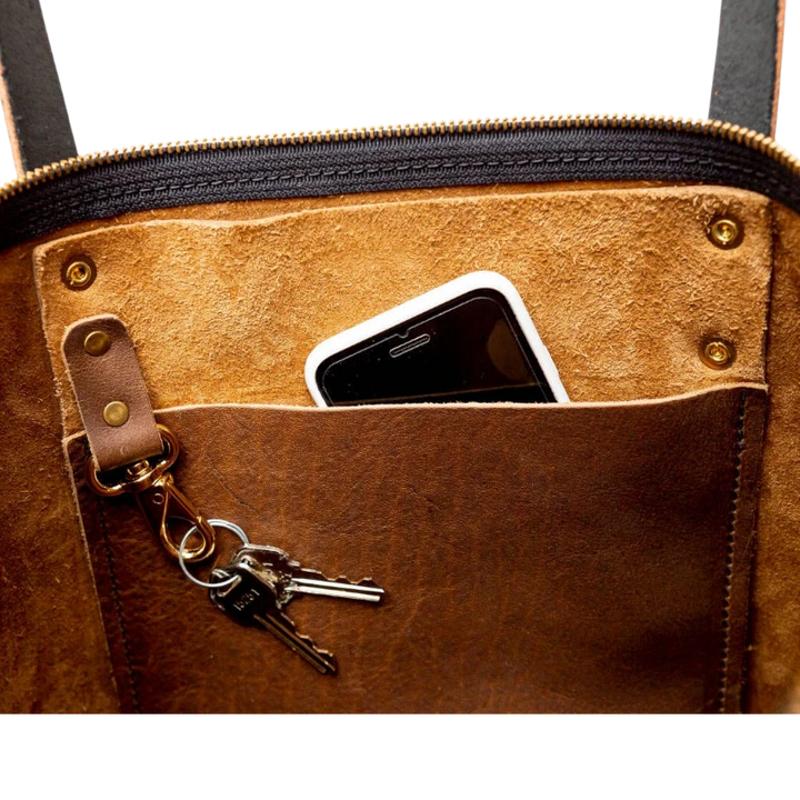 Urban Southern Urban Zipper Tote - Full-Grain Leather | Handcrafted in the USA