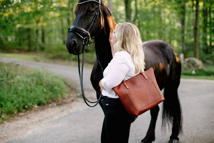Urban Southern Urban Zipper Tote - Full-Grain Leather | Handcrafted in the USA