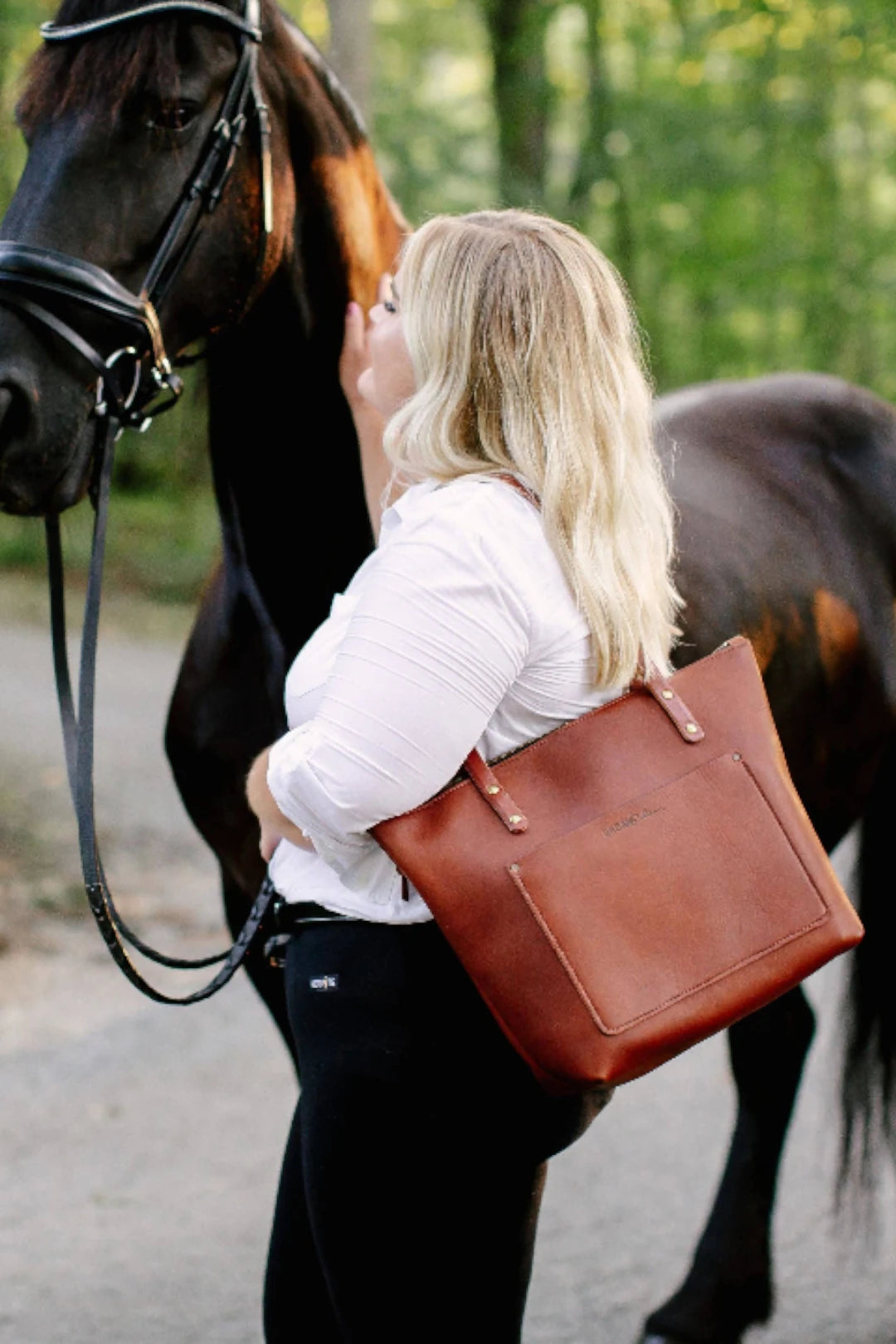 Urban Southern Urban Zipper Tote - Full-Grain Leather | Handcrafted in the USA