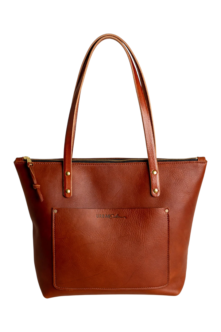 Urban Southern Urban Zipper Tote - Full-Grain Leather | Handcrafted in the USA