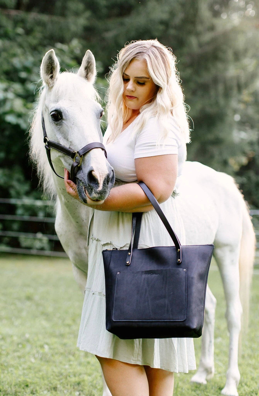 Urban Southern Urban Zipper Tote - Full-Grain Leather | Handcrafted in the USA