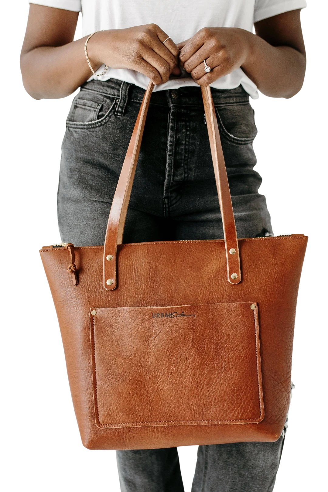 Urban Southern Urban Zipper Tote - Full-Grain Leather | Handcrafted in the USA