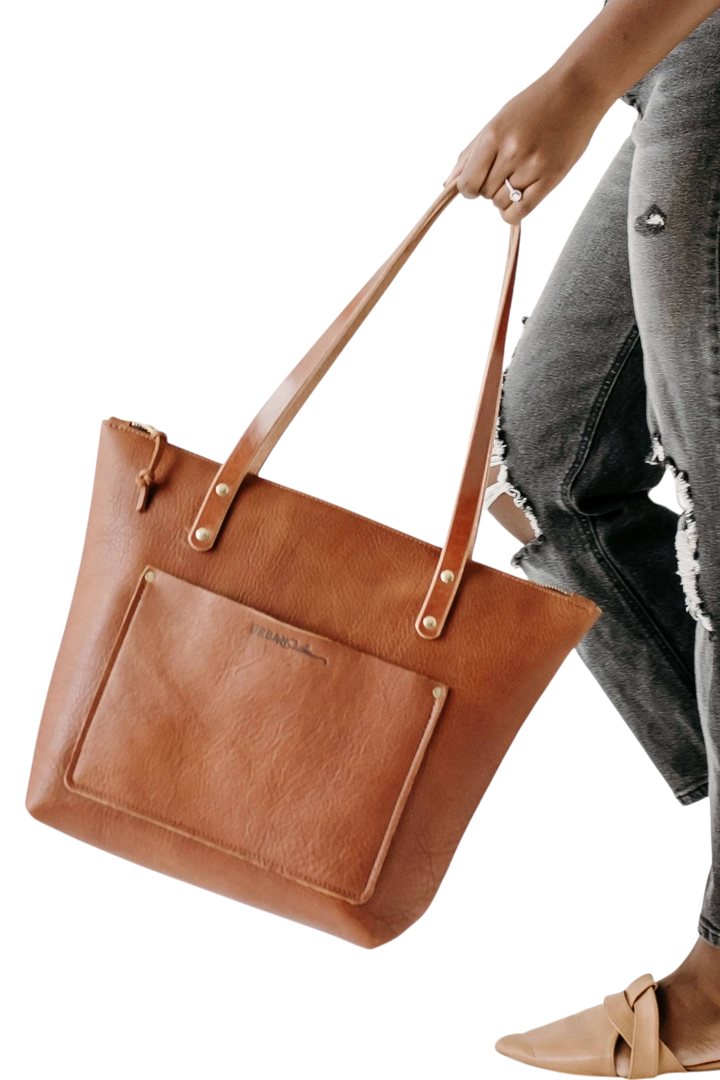 Urban Southern Urban Zipper Tote - Full-Grain Leather | Handcrafted in the USA