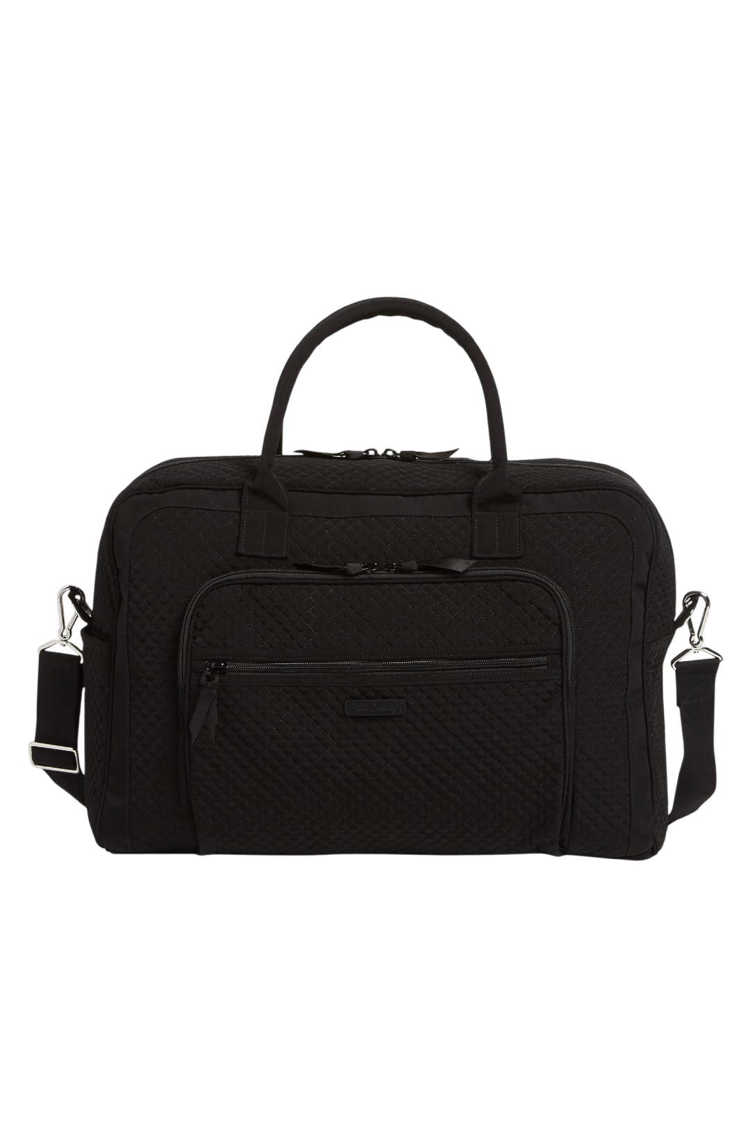 Vera Bradley Microfiber Classic Weekender Travel Bag in Black