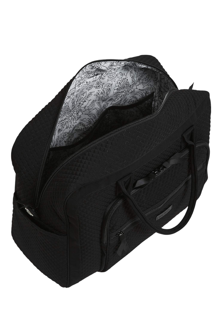 Vera Bradley Microfiber Classic Weekender Travel Bag in Black