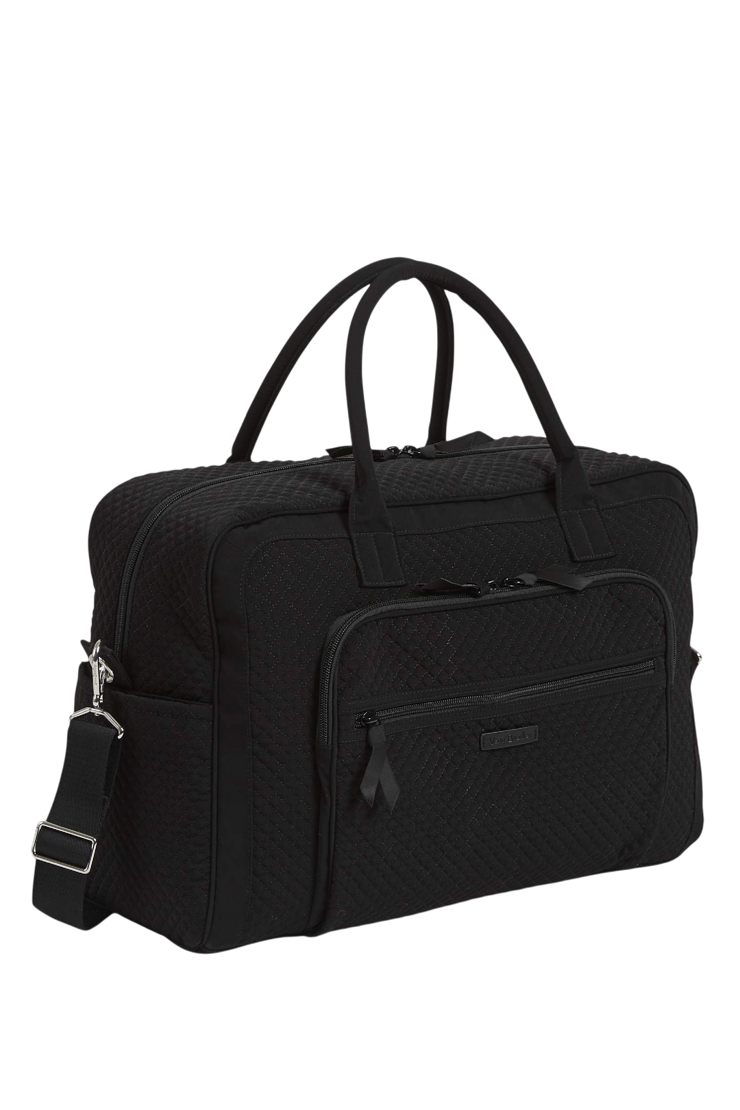 Vera Bradley Microfiber Classic Weekender Travel Bag in Black