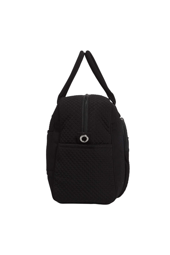 Vera Bradley Microfiber Classic Weekender Travel Bag in Black