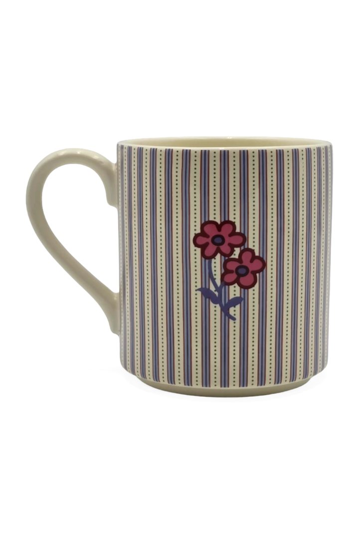 Vera Bradley 14oz Ceramic Mug – Rachel Ditsy Stripe