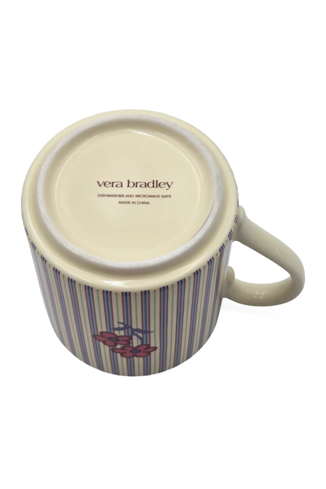 Vera Bradley 14oz Ceramic Mug – Rachel Ditsy Stripe