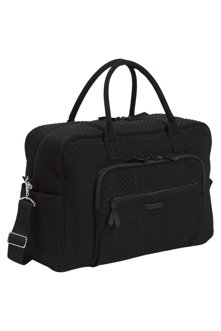 Vera Bradley Microfiber Classic Weekender Travel Bag - Black