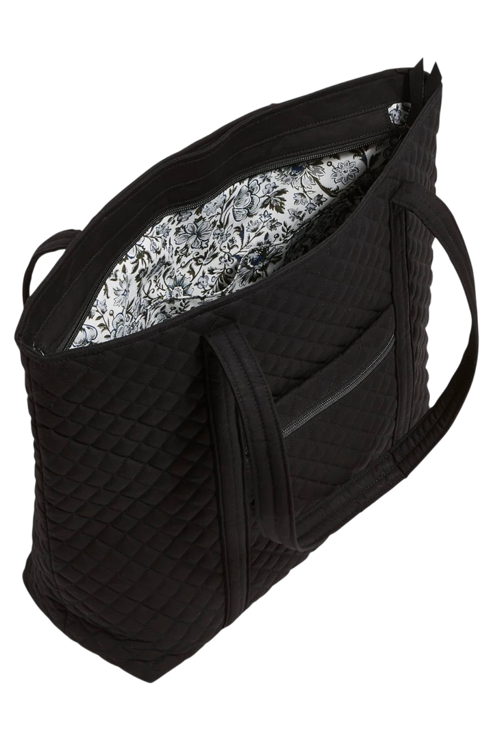 Vera Bradley Cotton Vera Tote Bag – Black