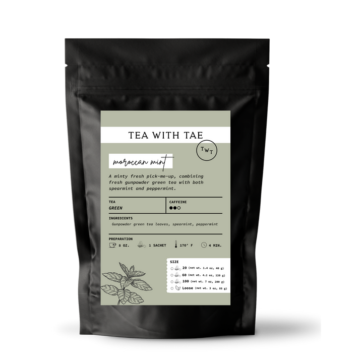 Moroccan Mint Tea Pouch – Refreshing Green Tea with Spearmint