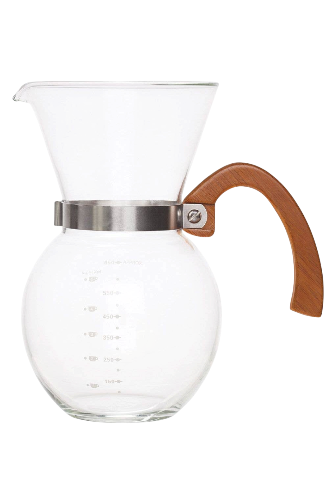 Pour-Over Coffee Maker with Bamboo Handle – 22oz