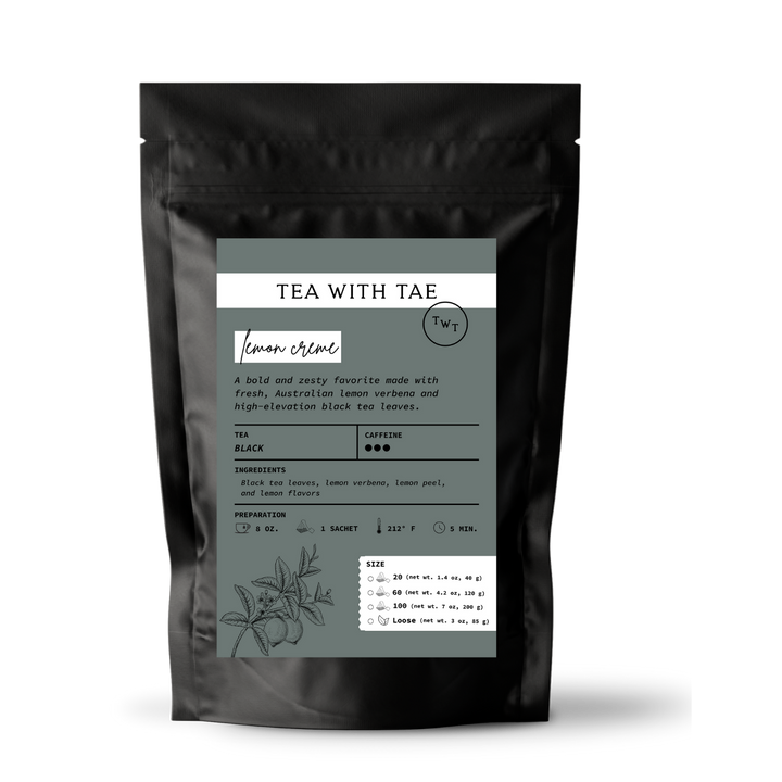 Lemon Crème Black Tea – Citrusy & Smooth with a Creamy Finish