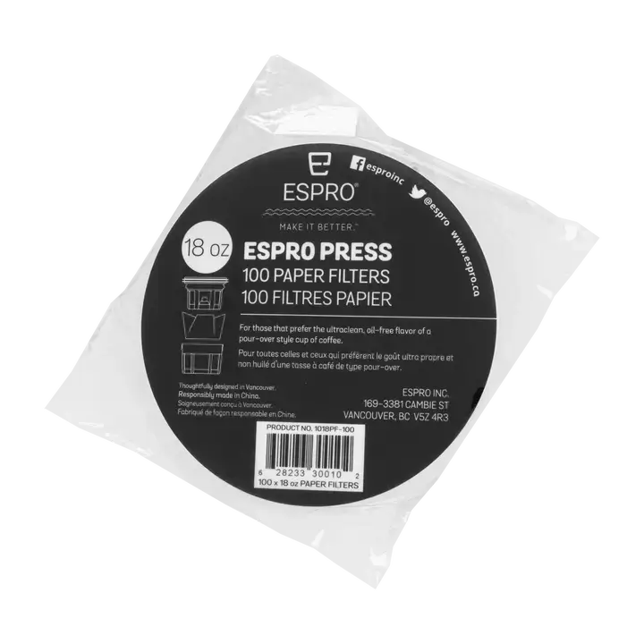 ESPRO Paper Filters for P3, P5 & P7 Coffee Press – 100 Pack