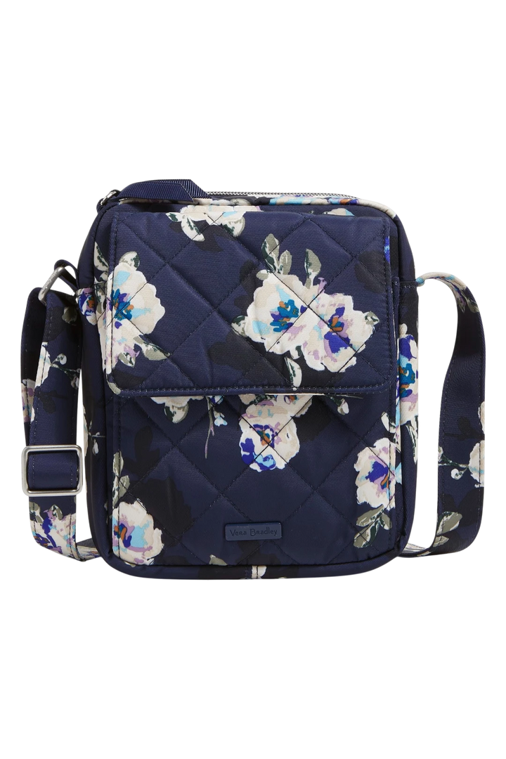 Vera Bradley Performance Twill Small Crossbody Bag – Blooms and Branches Navy
