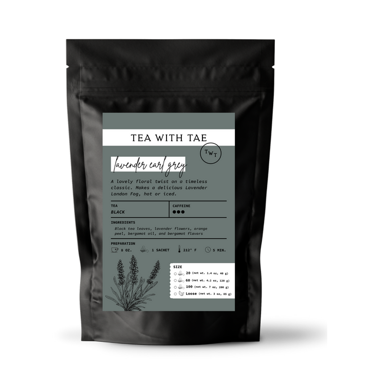 Lavender Earl Grey Tea Pouch – Bold & Floral Black Tea