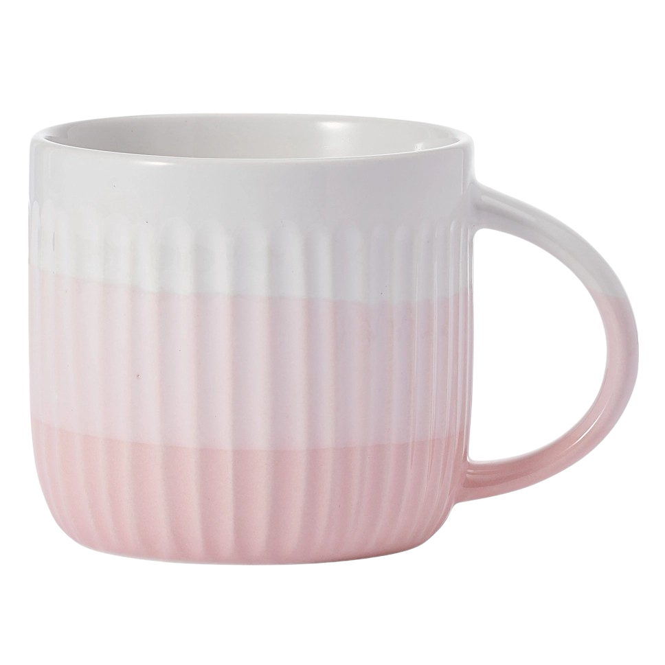 Pfaltzgraff 16oz Pink Debossed Ombre Mug - Thumbnail 3