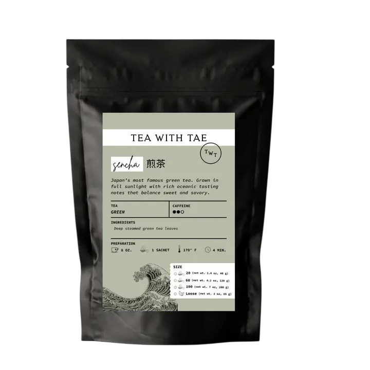 Sencha Japanese Green Tea Pouch - 20 Tea Bags