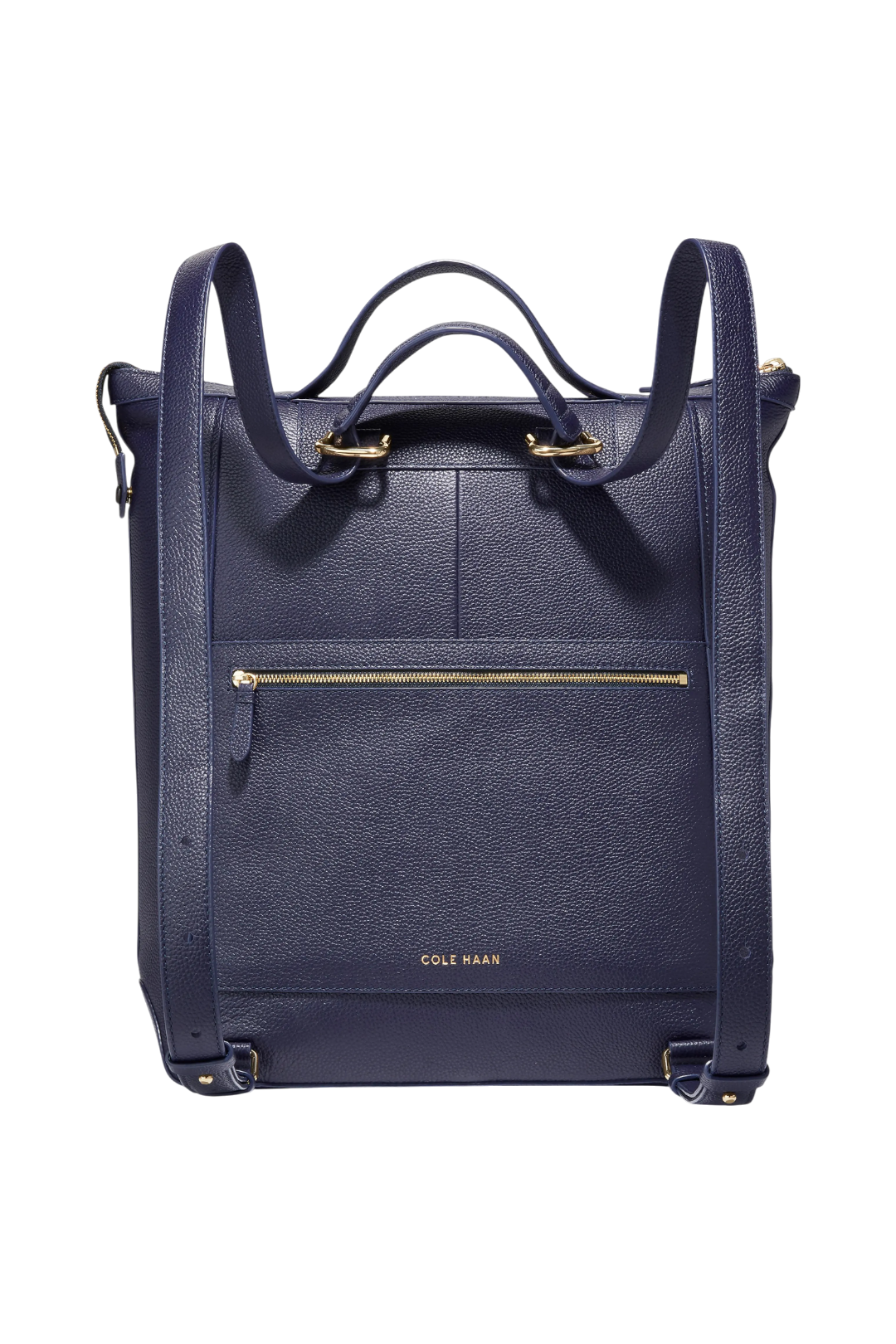 Cole Haan Grand Ambition Convertible Luxe Leather Backpack – Evening Blue