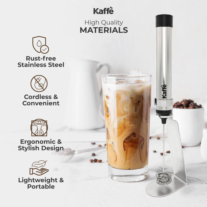 Handheld Milk Frother - USB Rechargeable & Portable