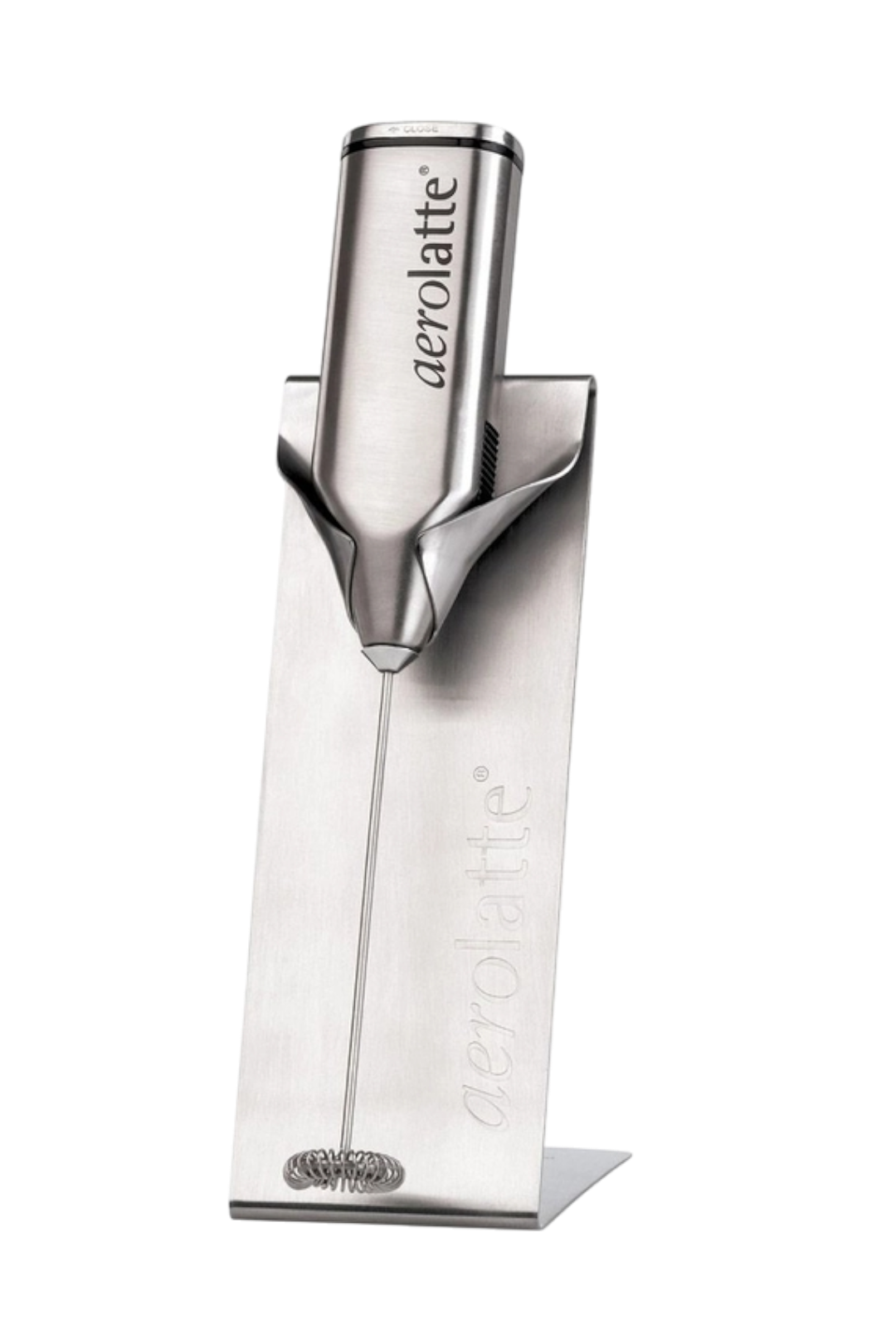 Aerolatte Professional Stainless Steel Milk Frother with Counter Stand