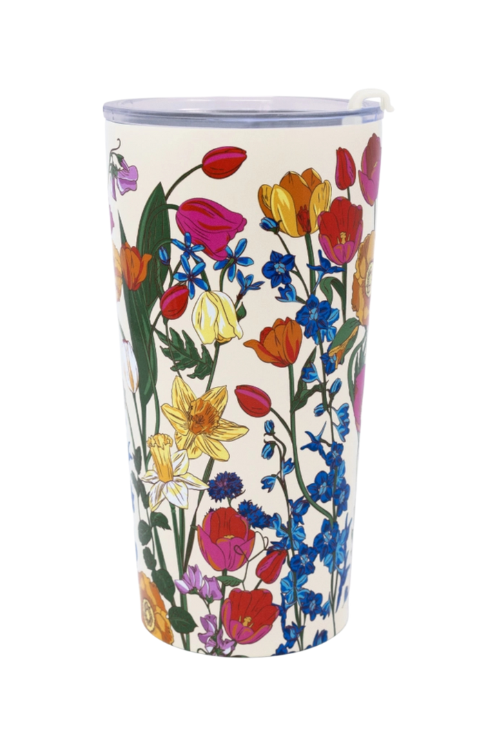 Vera Bradley 20 oz Stainless Steel Travel Mug – Meadow Bouquet Seedpearl
