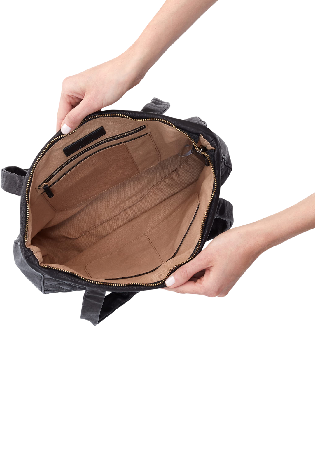 Hobo Carver Quilted Leather Shoulder Bag – Black