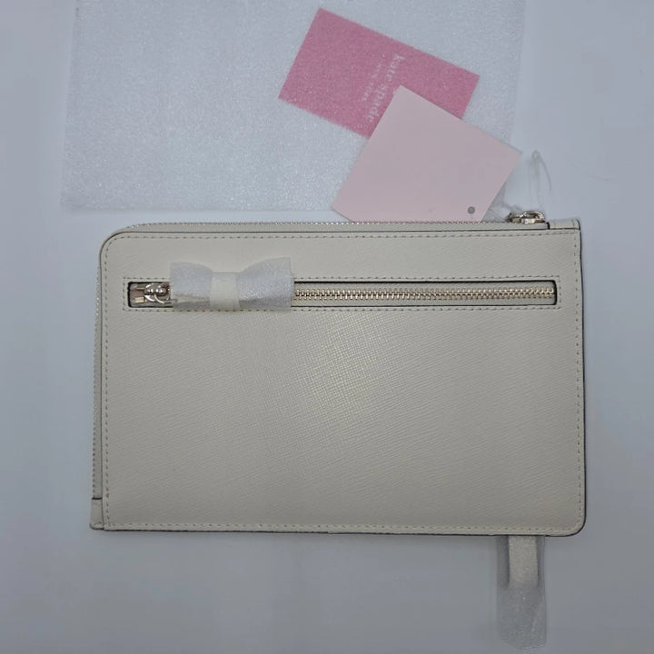 Kate Spade Staci Medium L Zip Wristlet – Parchment