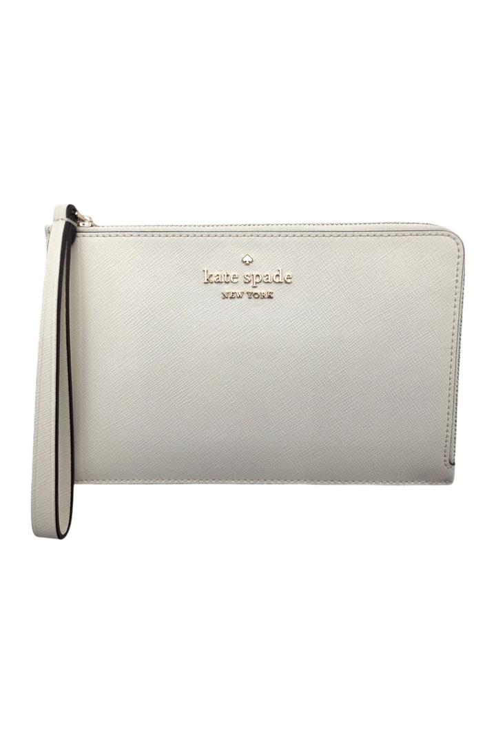 Kate Spade Staci Medium L Zip Wristlet – Parchment