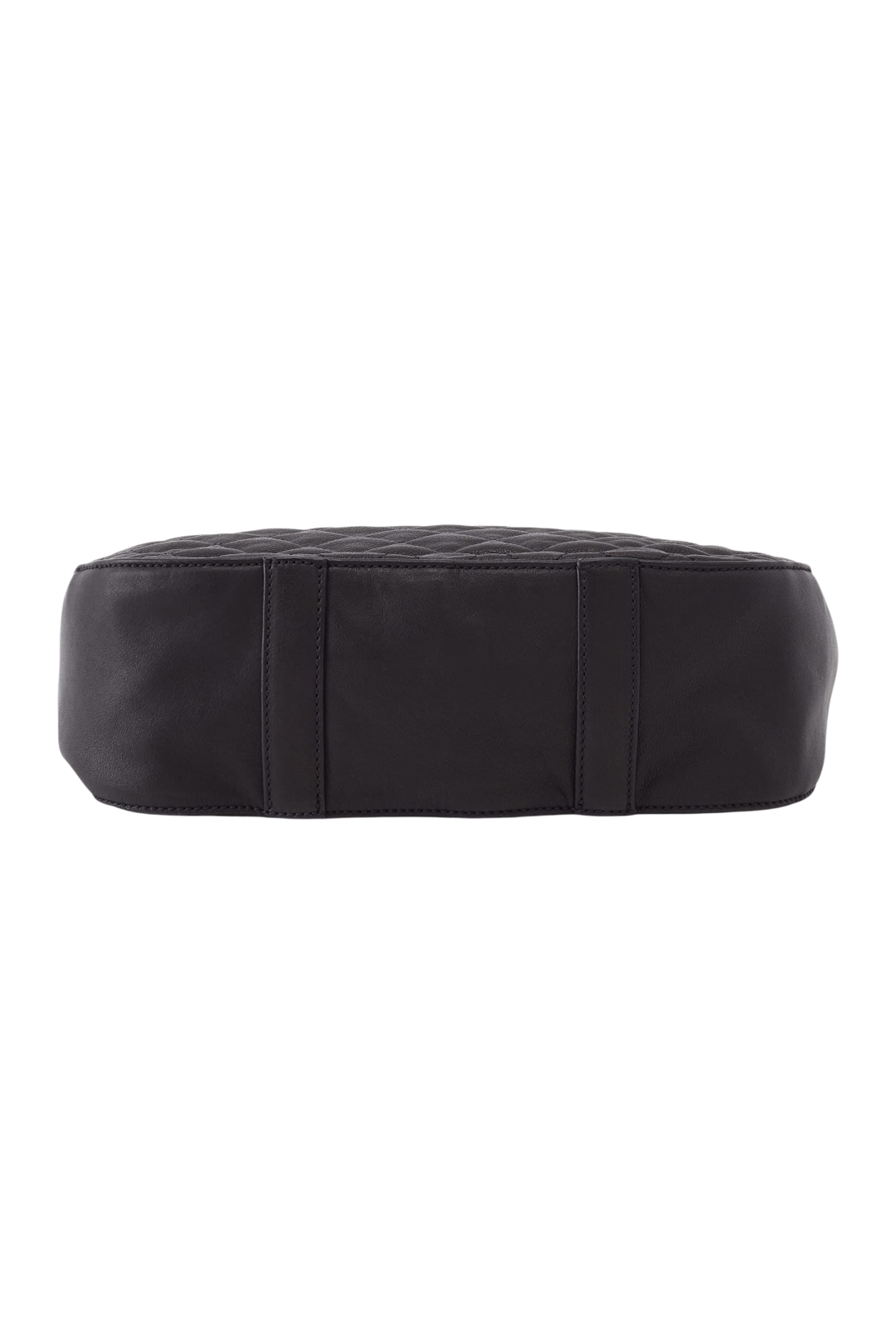 Hobo Carver Quilted Leather Shoulder Bag – Black